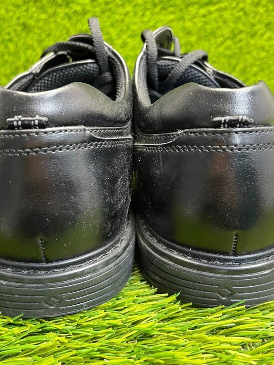 Nunn Bush Wade Mens Size 12 Black Classic Leather Plain Toe Oxford Dress Shoes main image 5